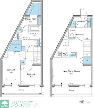 ルフォンリヴェント杉並永福の物件間取画像